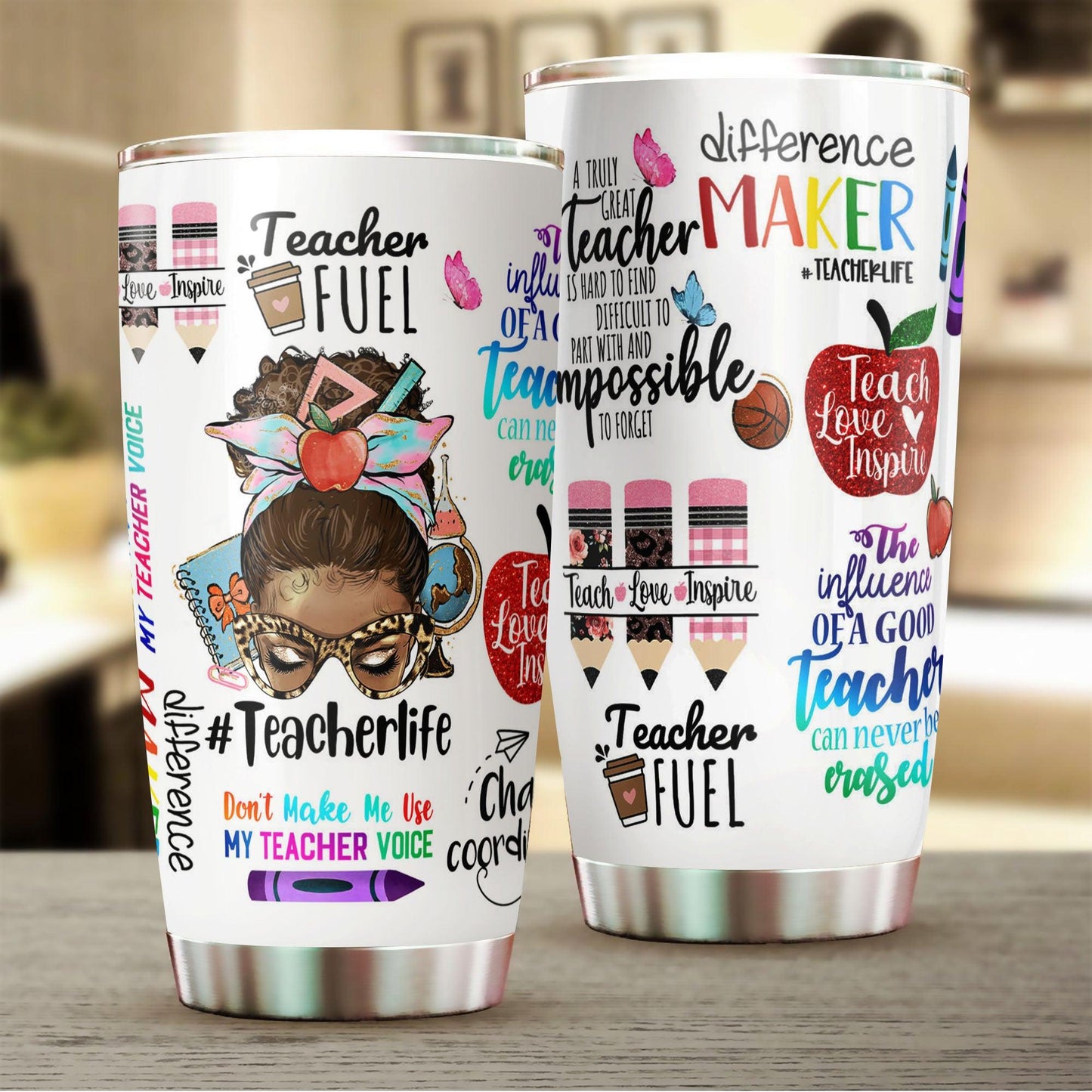 Personalized Teacher Life Tumbler - Gift For Appreciation