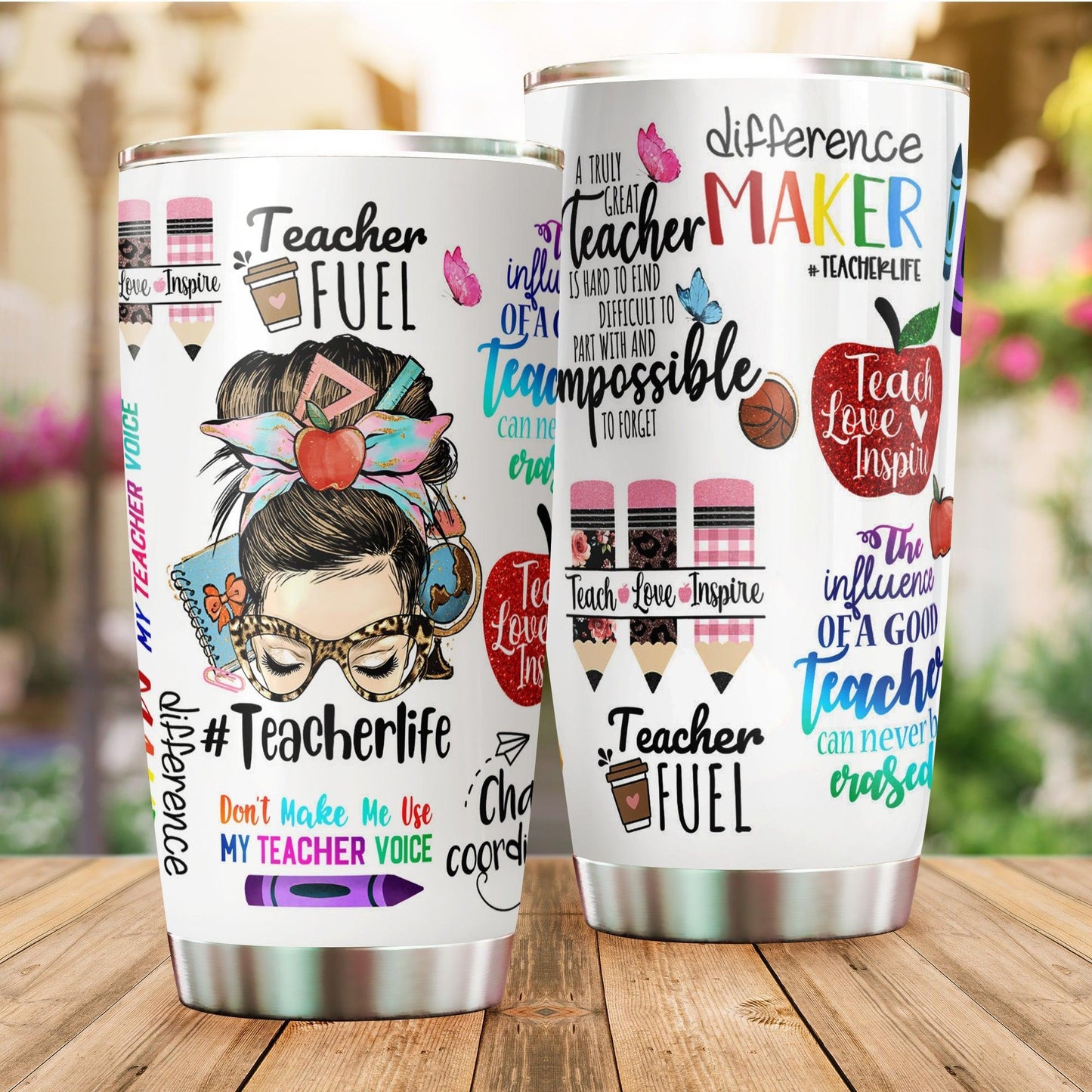 Personalized Teacher Life Tumbler - Gift For Appreciation