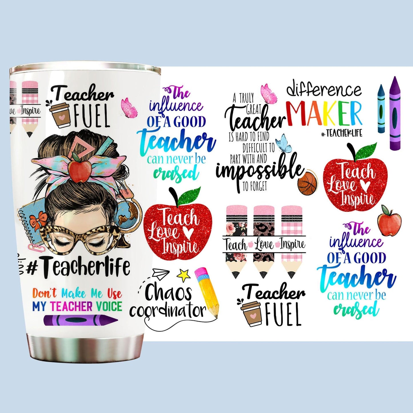 Personalized Teacher Life Tumbler - Gift For Appreciation