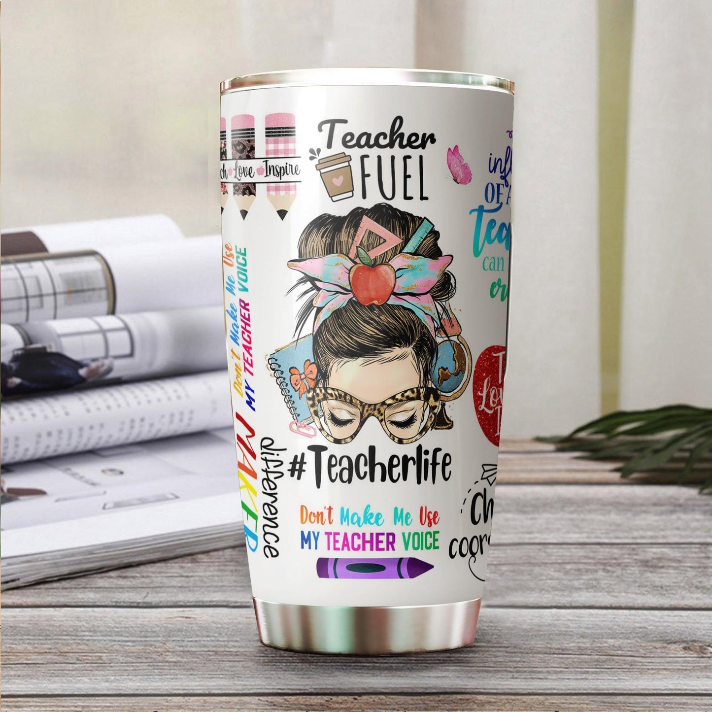 Personalized Teacher Life Tumbler - Gift For Appreciation
