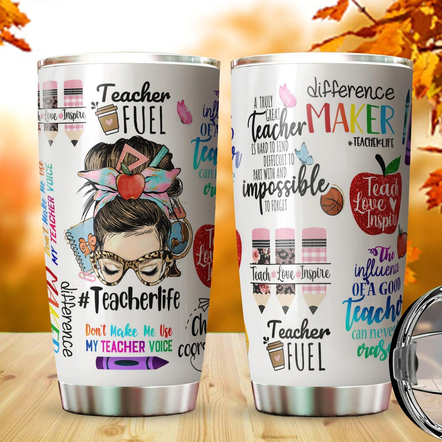 Personalized Teacher Life Tumbler - Gift For Appreciation
