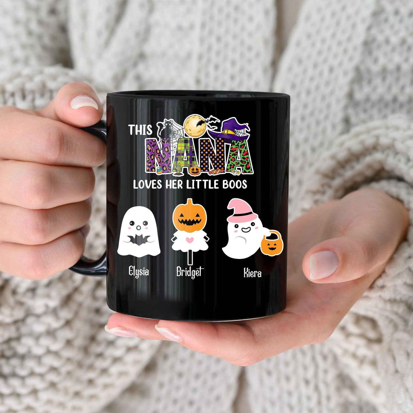 This Nana Loves Her Little Boos Mug - Personalized Halloween