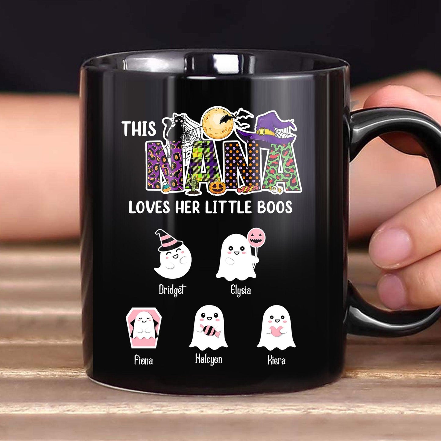 This Nana Loves Her Little Boos Mug - Personalized Halloween