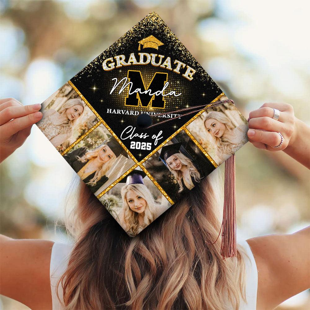 Personalized 2025 Grad Cap - Custom Name Graduation Cap Topper