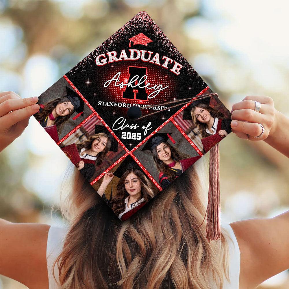 Personalized 2025 Grad Cap - Custom Name Graduation Cap Topper