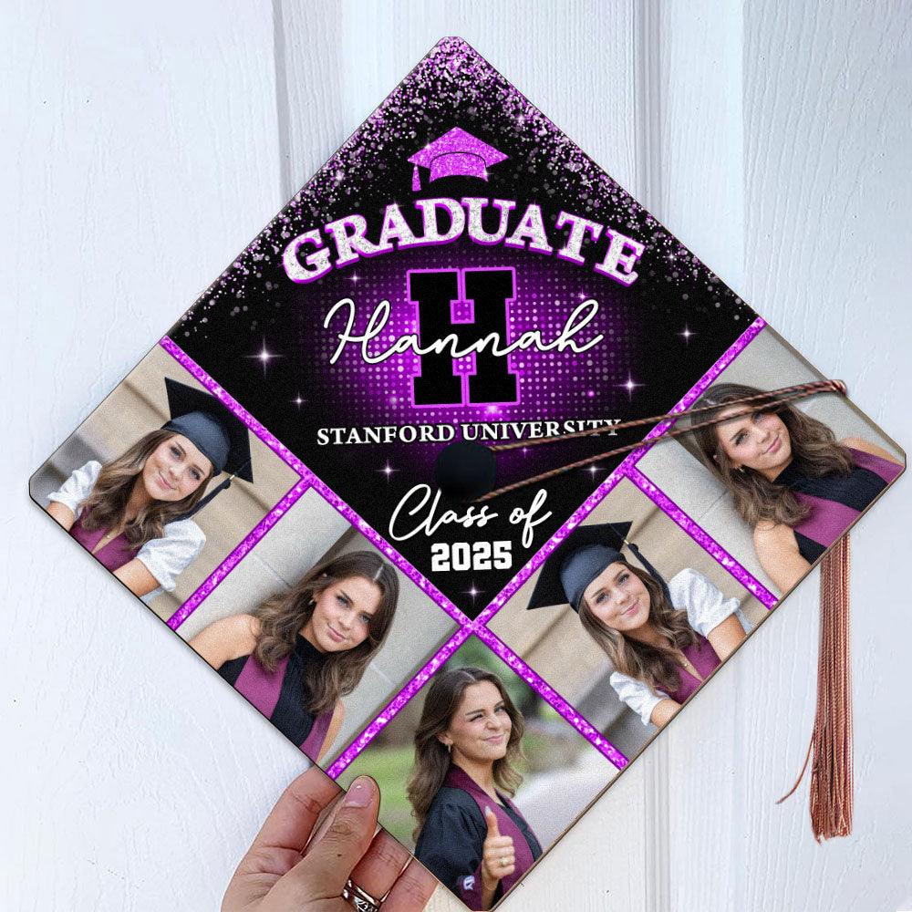 Personalized 2025 Grad Cap - Custom Name Graduation Cap Topper