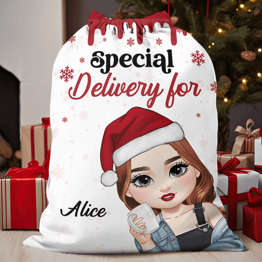 Personalized Santa Sack - Custom Christmas Gift Bag