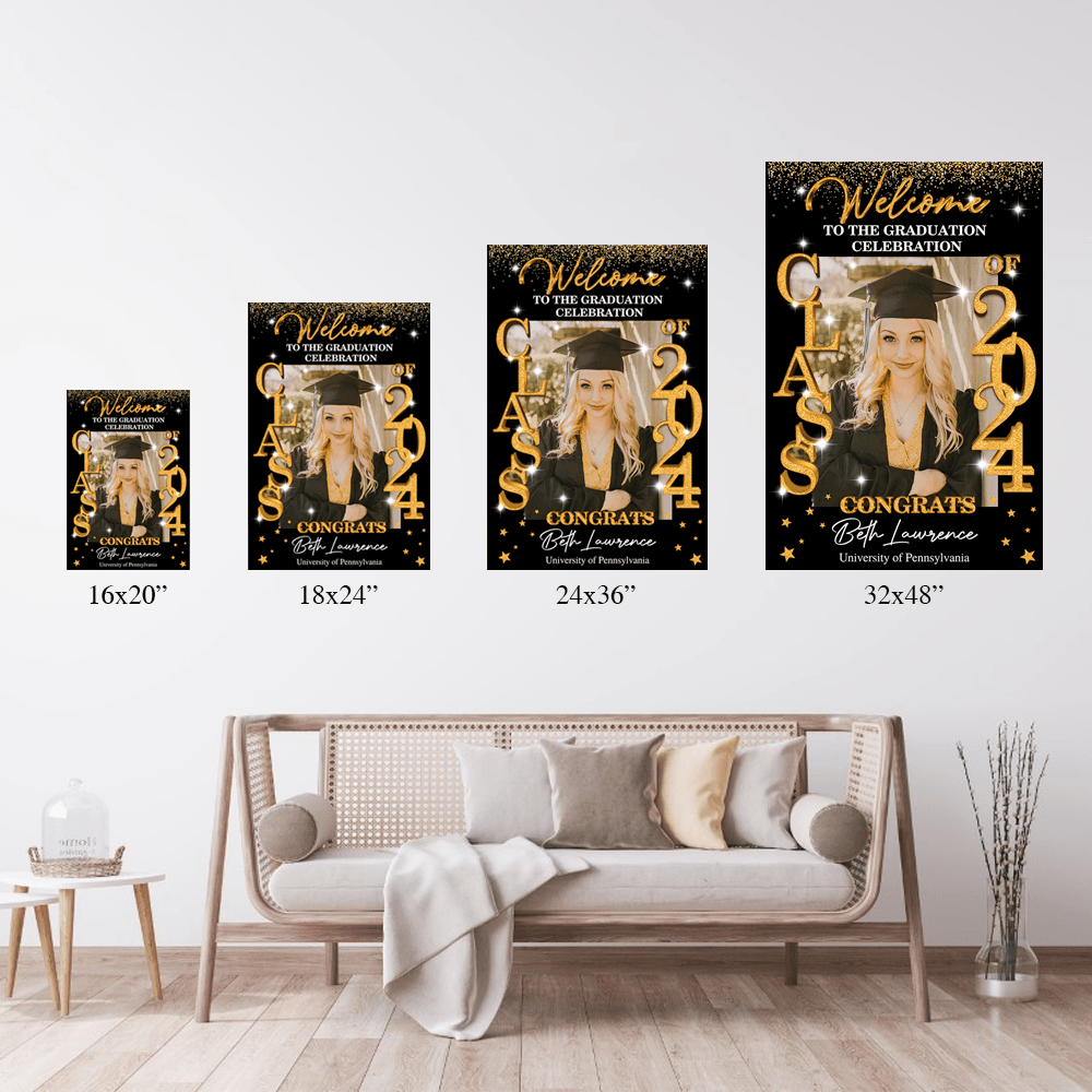 Class Of 2025 Graduation Party Sign - Personalized Decoration