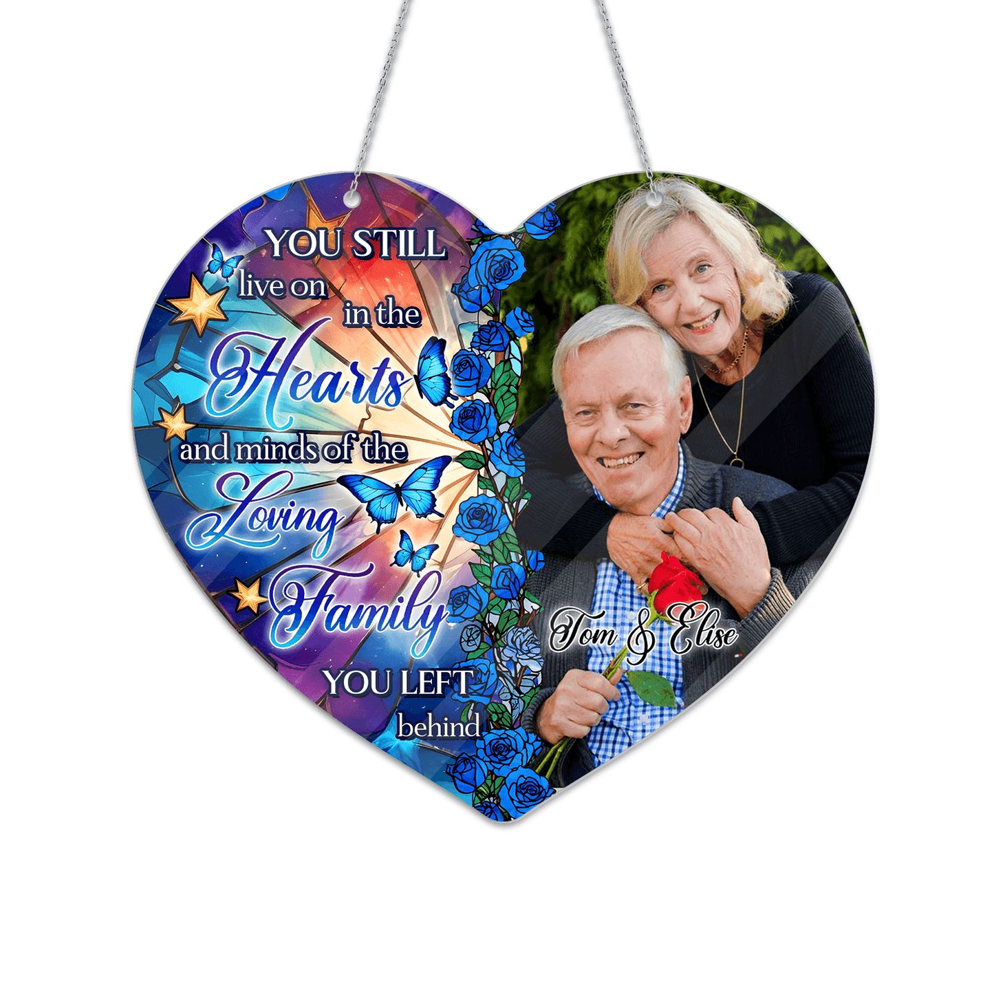 Loving Family Memorial Hanging - Personalized Acrylic Decor