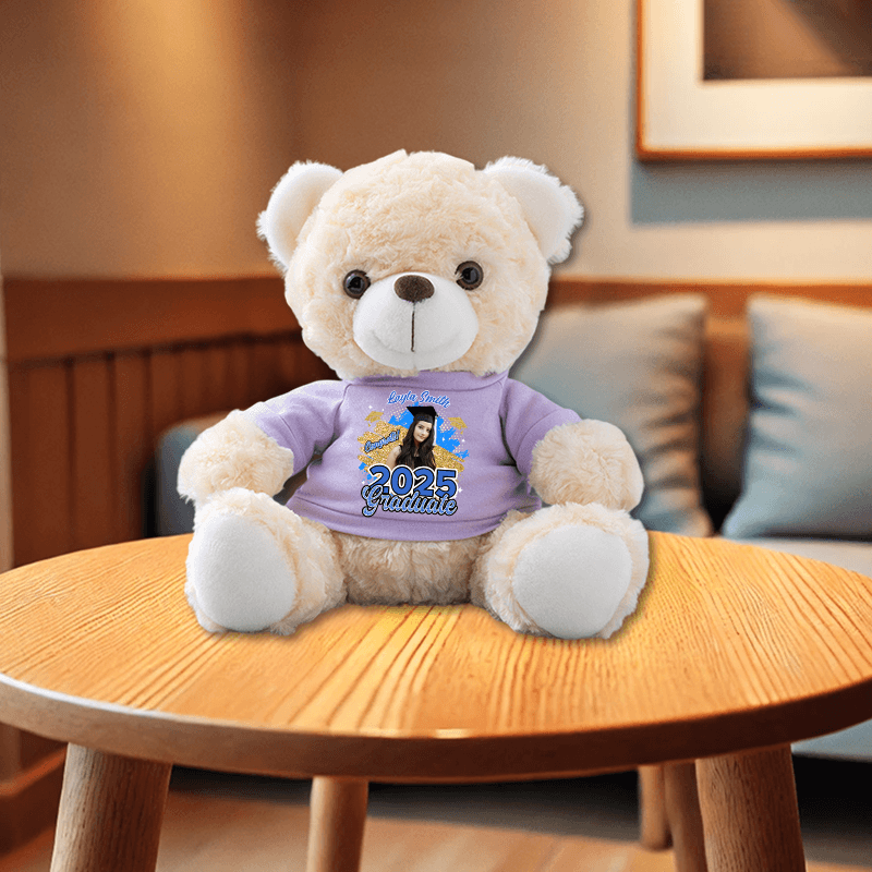 Glitter Class Of 2025 Congrats Graduate - Kindergarten Bear