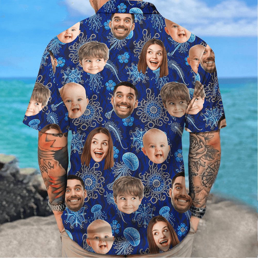 Personalized Luminocean Family Hawaiian Shirt - Custom Photo and Name