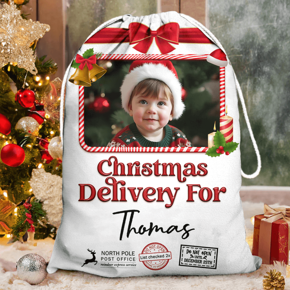 Personalized Name Christmas Sack - Christmas Delivery Bag