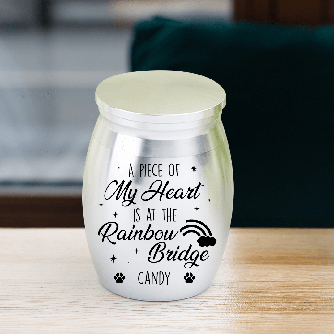 Mini Keepsake Urn for Ashes - A Piece Of My Heart - Memorial Gift