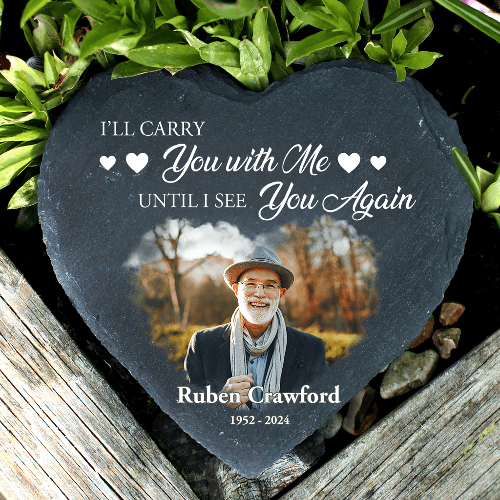 Until I See You Again - Personalized Memorial Garden Stone