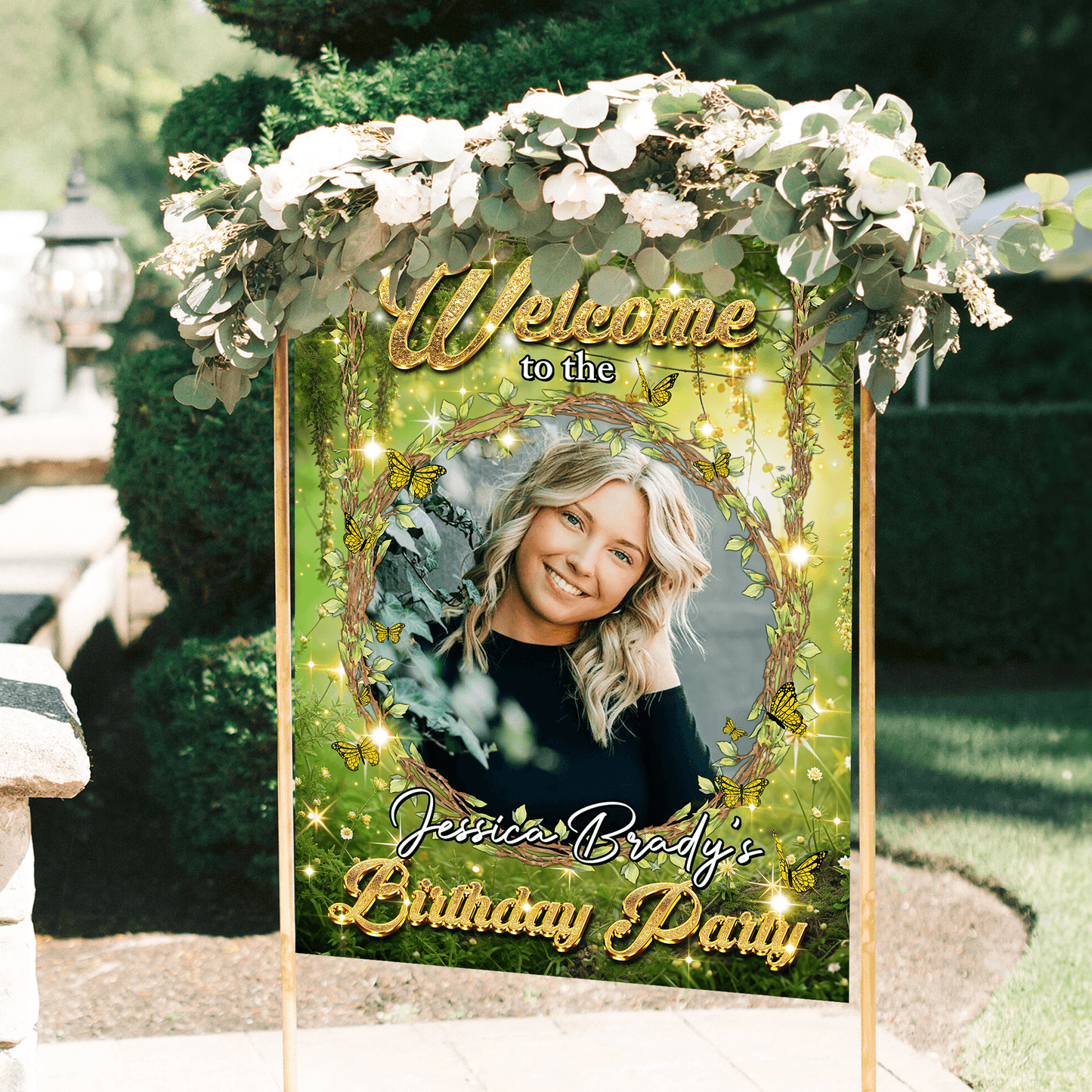 Fairy Birthday Welcome Sign - Modern Wedding Sign - Welcome Sign