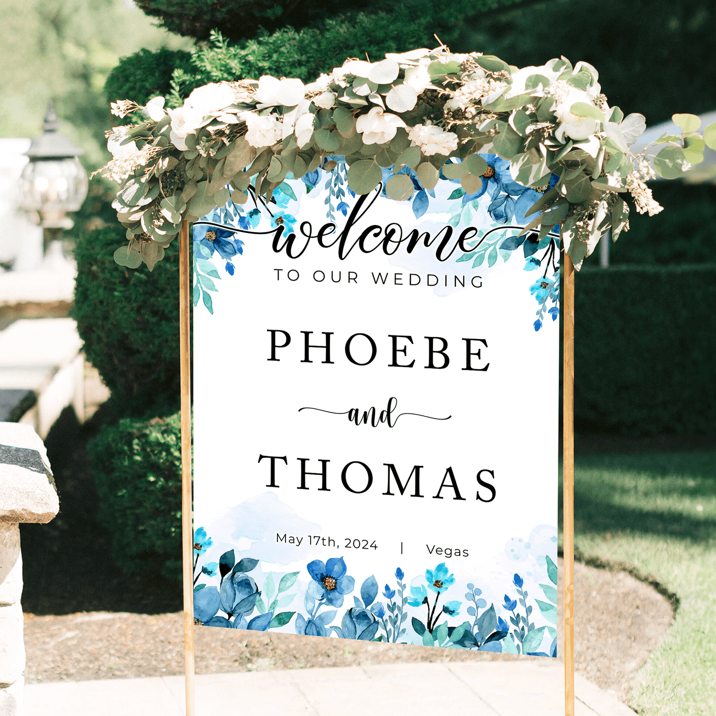 Minimalist Wedding Welcome Sign - Modern Wedding Decoration
