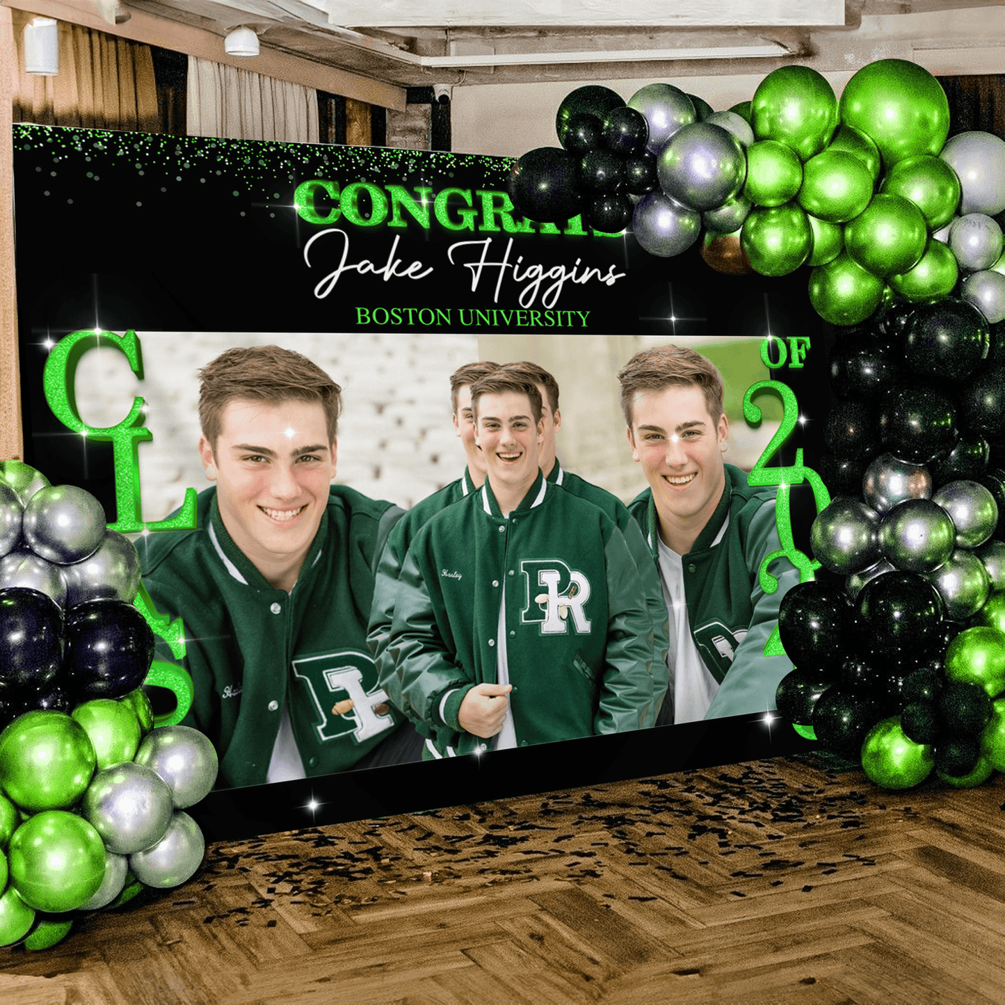 Class of 2025 Graduation Backdrop - Personalized Party Decor