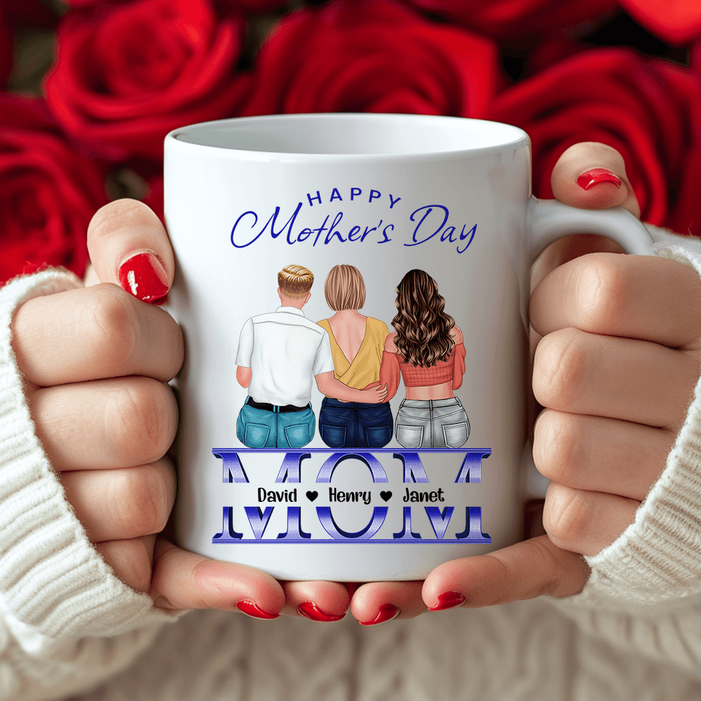 Personalized Happy Mother's Day Mug - Love You Mom Gift For Her