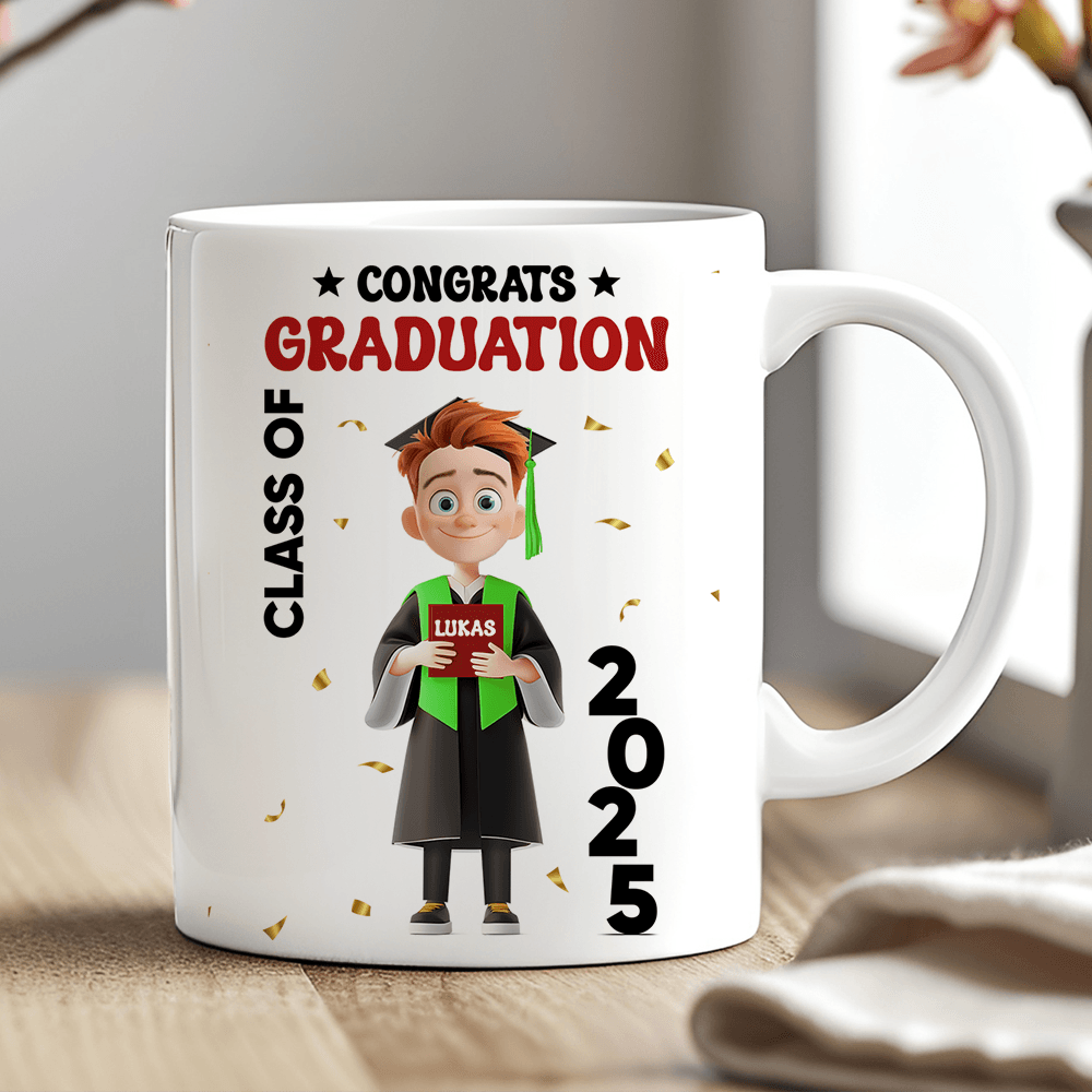 Personalized 2025 Graduation Mug - Congratulations Class Of 2025 Gift