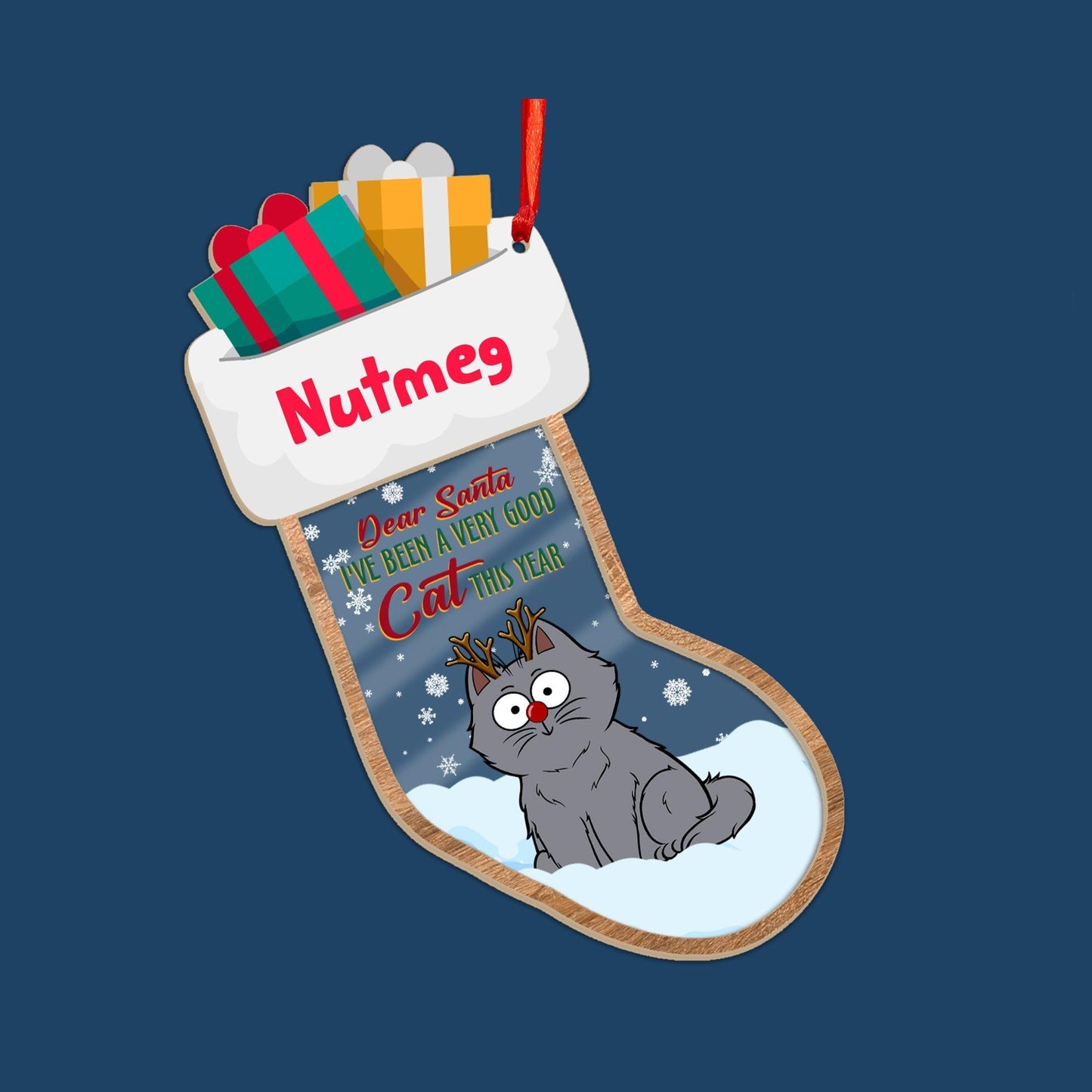 On The Naughty List I Regret Nothing - Cat Lover Gift - Personalized