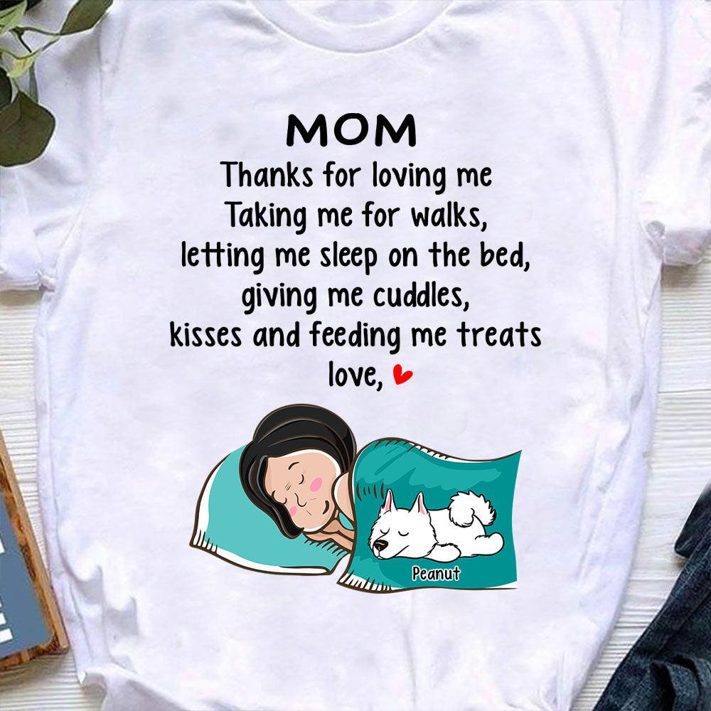 Personalized Thanks For Loving Us Taking Us For Walks T-shirt