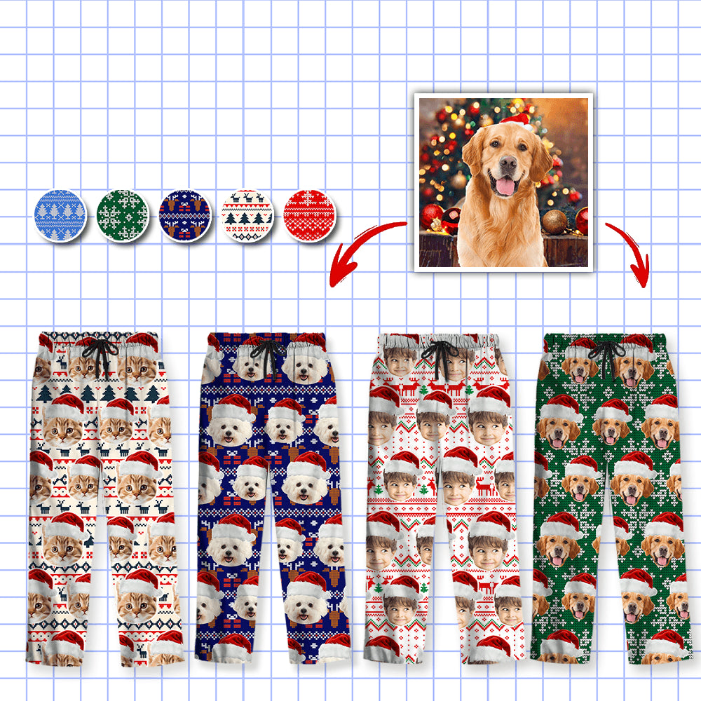 Custom Christmas Cat Pajamas - Personalized Family Pajama Set