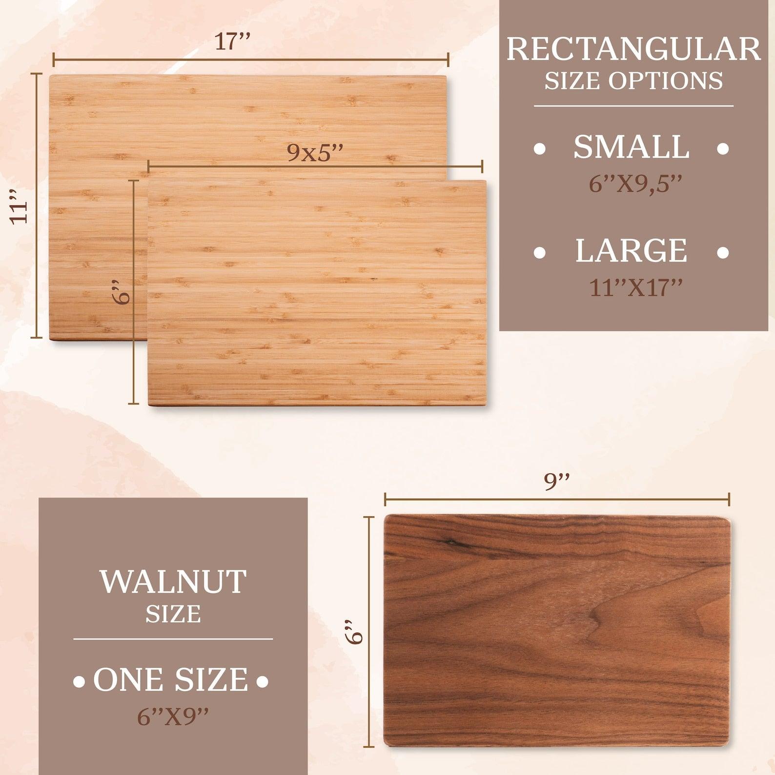 Personalized Mom Gifts - Cutting Board, Birth Flower Design