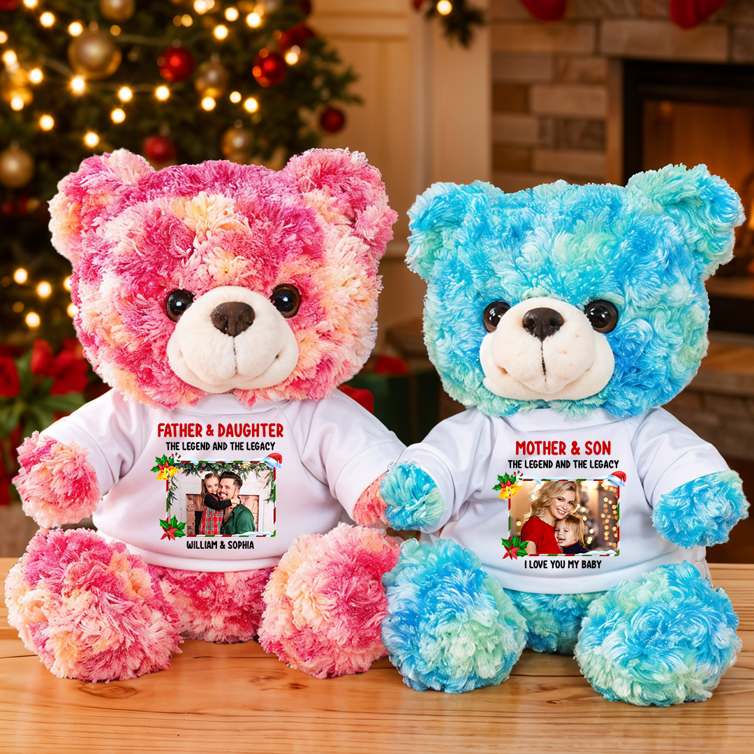 The Legend and The Legacy - Teddy Bear With Personalized Photo Shirt