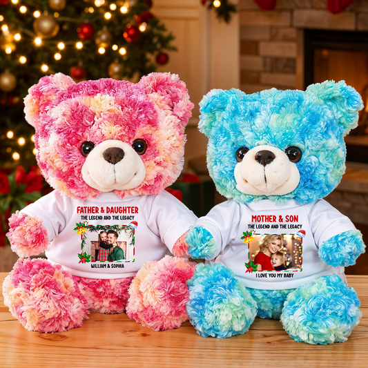 The Legend and The Legacy - Teddy Bear With Personalized Photo Shirt