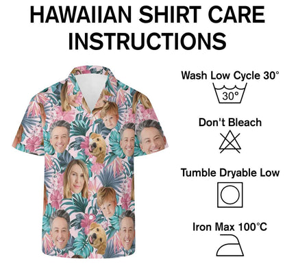 Customized Photo Hawaiian Shirt - Personalized Father's Gift