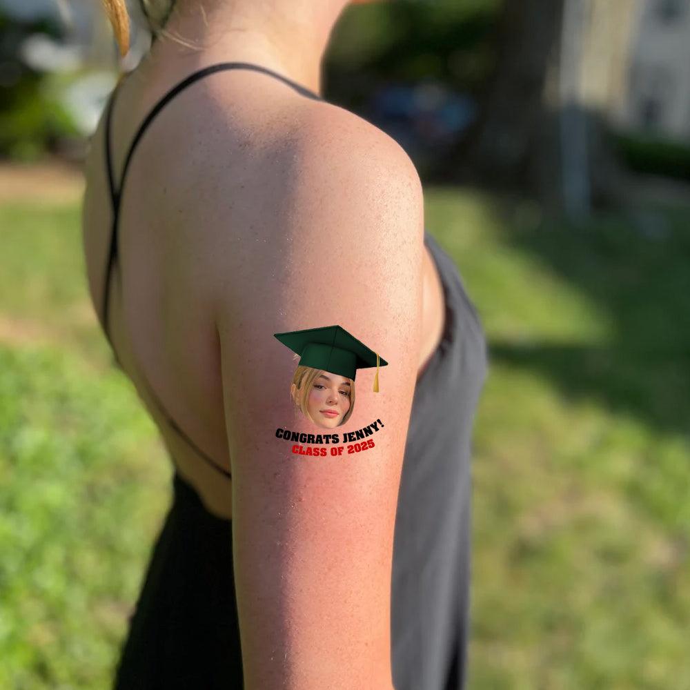 2025 Senior, Personalized Congrats Class Of 2025 Tattoos - Graduation Party