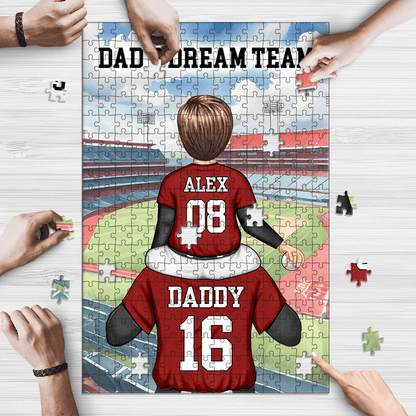 Dad Dream Puzzle - Jigsaw Puzzle Picture Puzzle - Family Gift