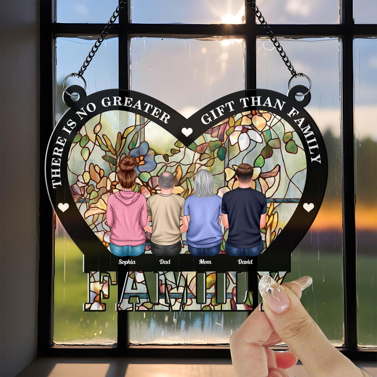No Greater Gift Than Family - Personalized Hanging Acrylic