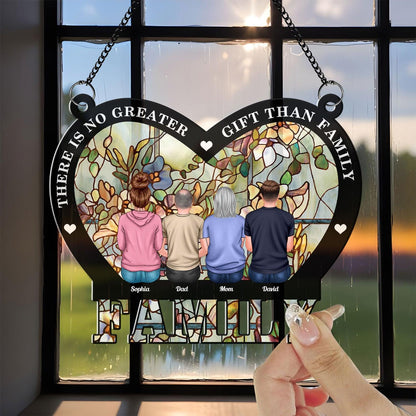 No Greater Gift Than Family - Personalized Hanging Acrylic