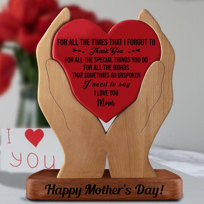 DIY Empty Wooden Carvings - Non Custom Puzzle Wooden Family Gift