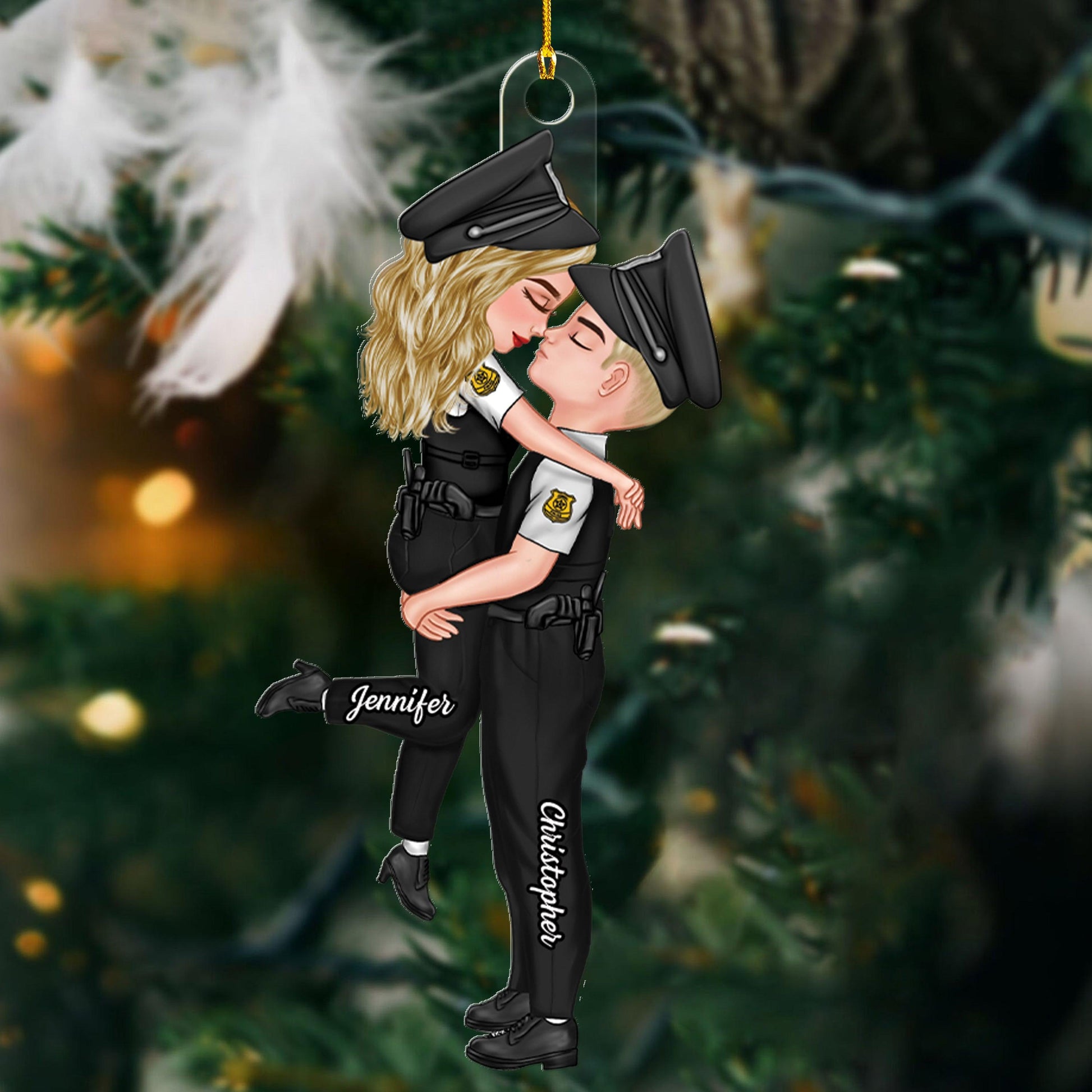 Couple Christmas Gift Uniform Ornament - Personalized Acrylic