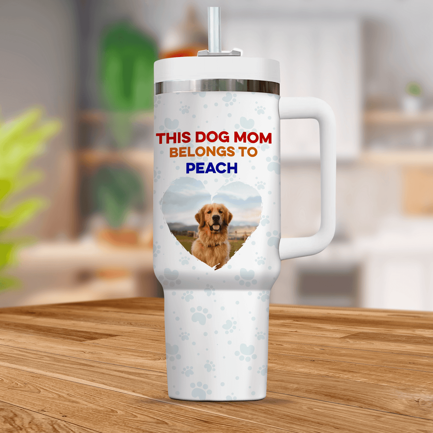 This Dog Mom Belong To Dog Tumbler - Personalized Custom Tumbler