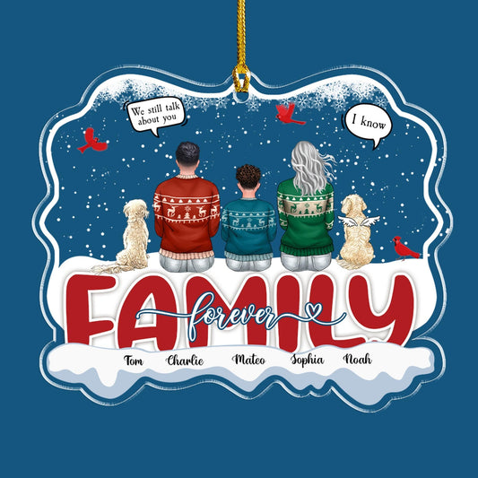 Cardinals Forever Family Gift - Personalized Acrylic Ornament