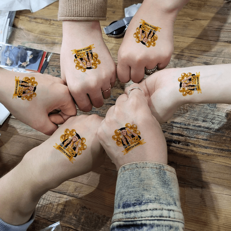 Balloon Personalized Congrats Class Of 2025 Tattoos - Graduation Party