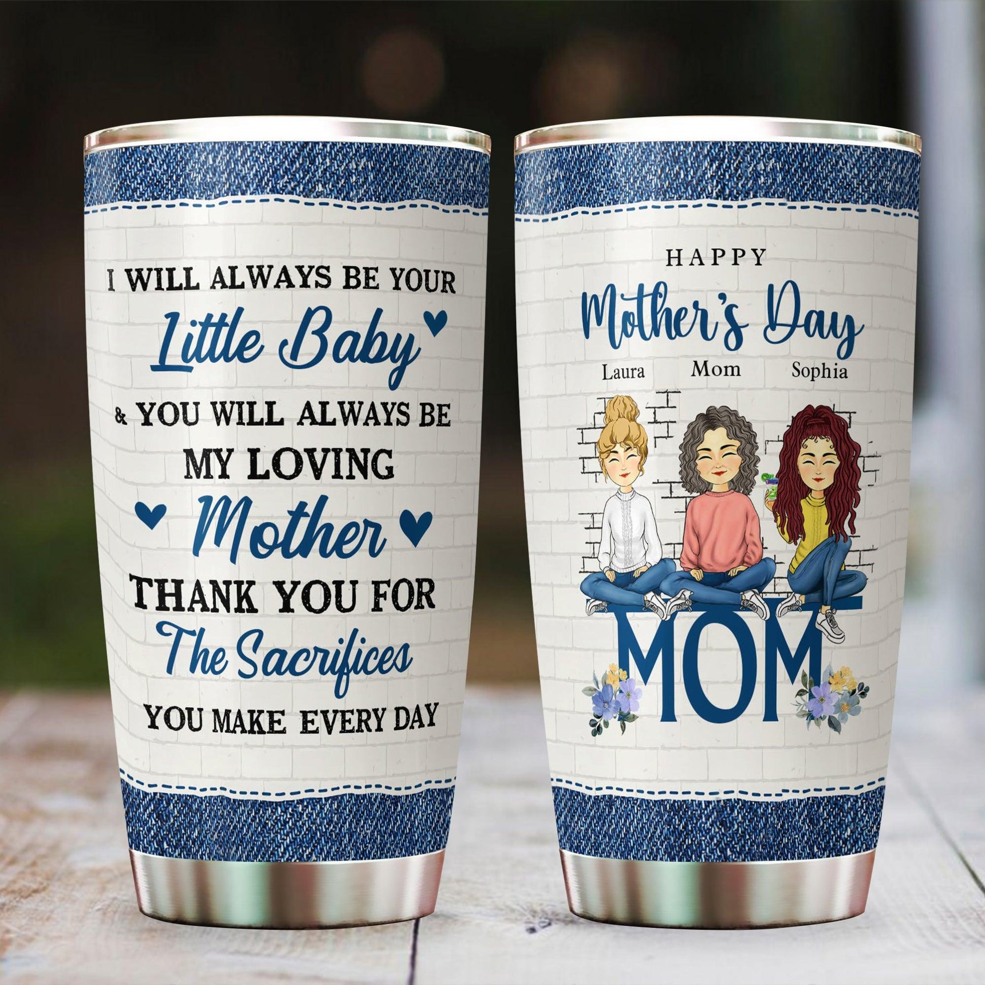 Always Be Little Baby Tumbler - Personalized Custom Tumbler