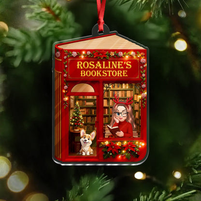 Magic Bookstore - Personalized Custom Acrylic Ornament