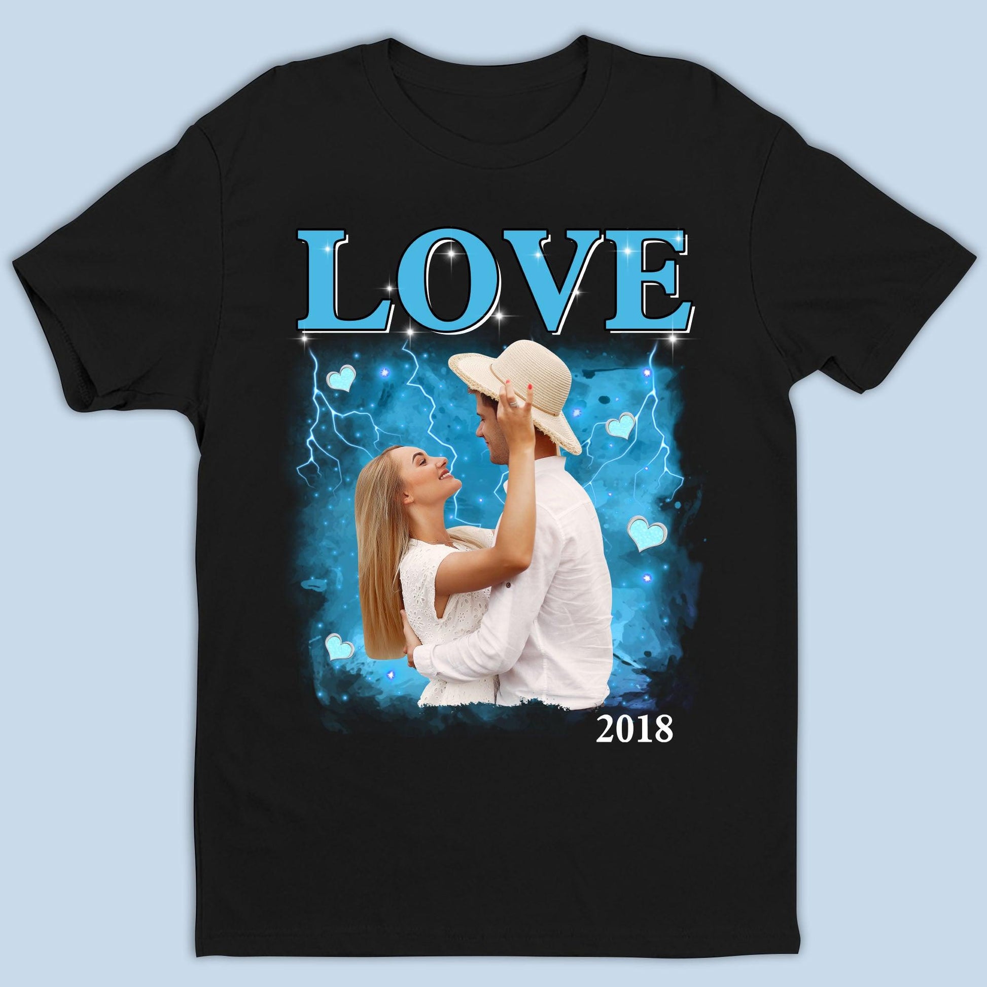 Photo Vintage Valentine Tee - Personalized Custom Unisex T-Shirt