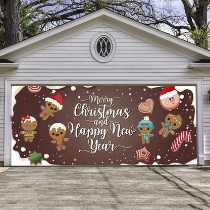 Cookie Christmas Garage Door Decorations - Banner Covers
