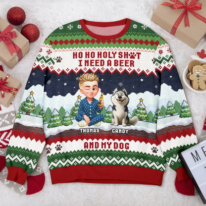 Ho Ho Ho - Custom Funny Ugly Sweatshirt