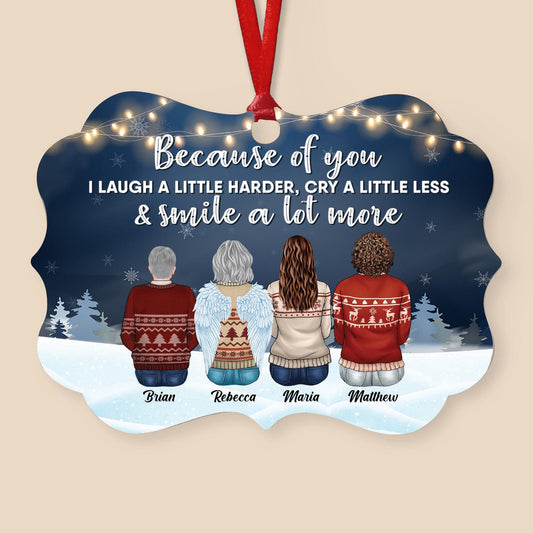 Brothers & Sisters Forever - Personalized Ornament - Family Hugging