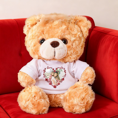 Love You Longer - Teddy Bear With Personalized Photo Shirt