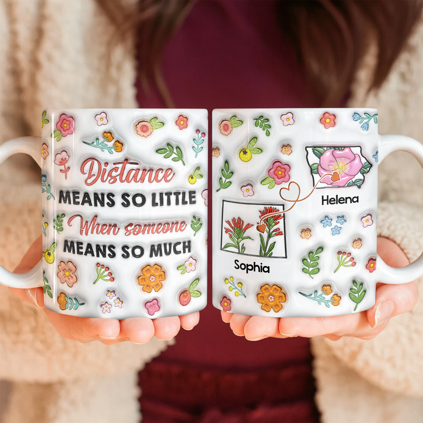 Distance Means So Little - Personalized Custom 3D Inflated