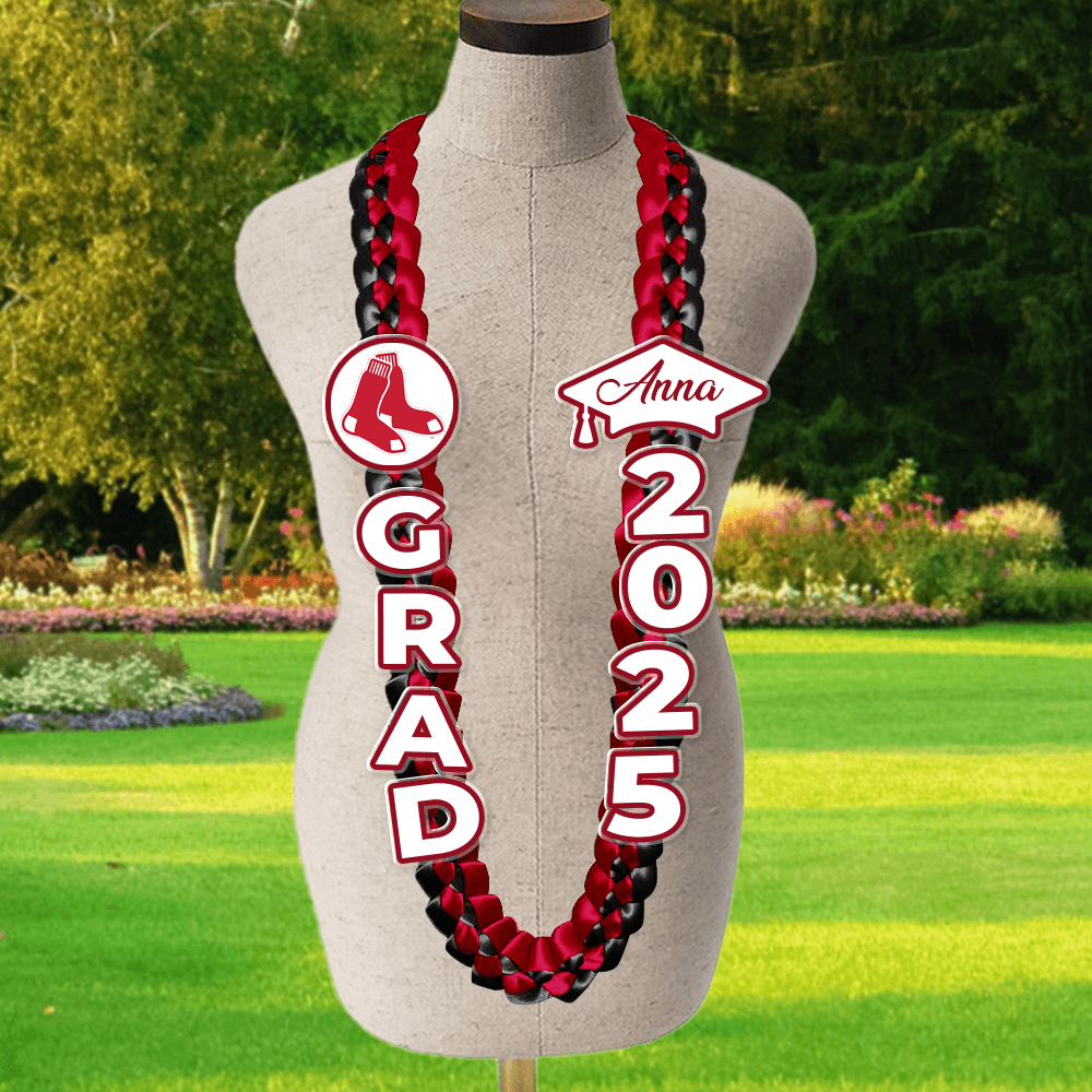 Graduation Lei With Name Class Of 2025 - Personalized Graduation Lei