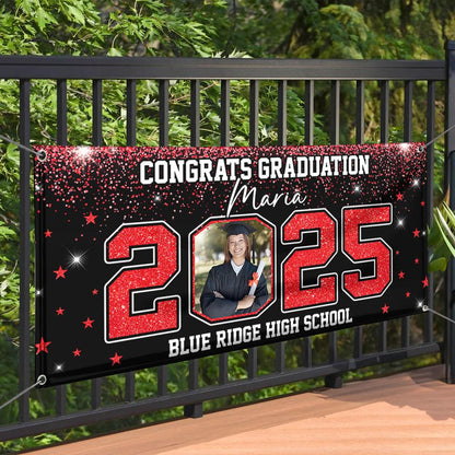 Class Of 2025 Custom Photo - Graduation Banner - Unique Graduation Gift - Door Banner