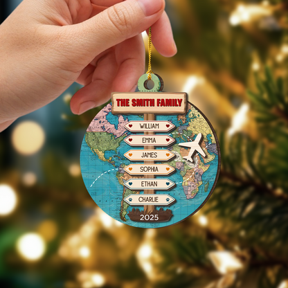 2025 Adventure Wood Ornament - Wood Ornament 2 Layered